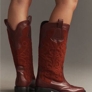Pilcro Red Heeled Boots